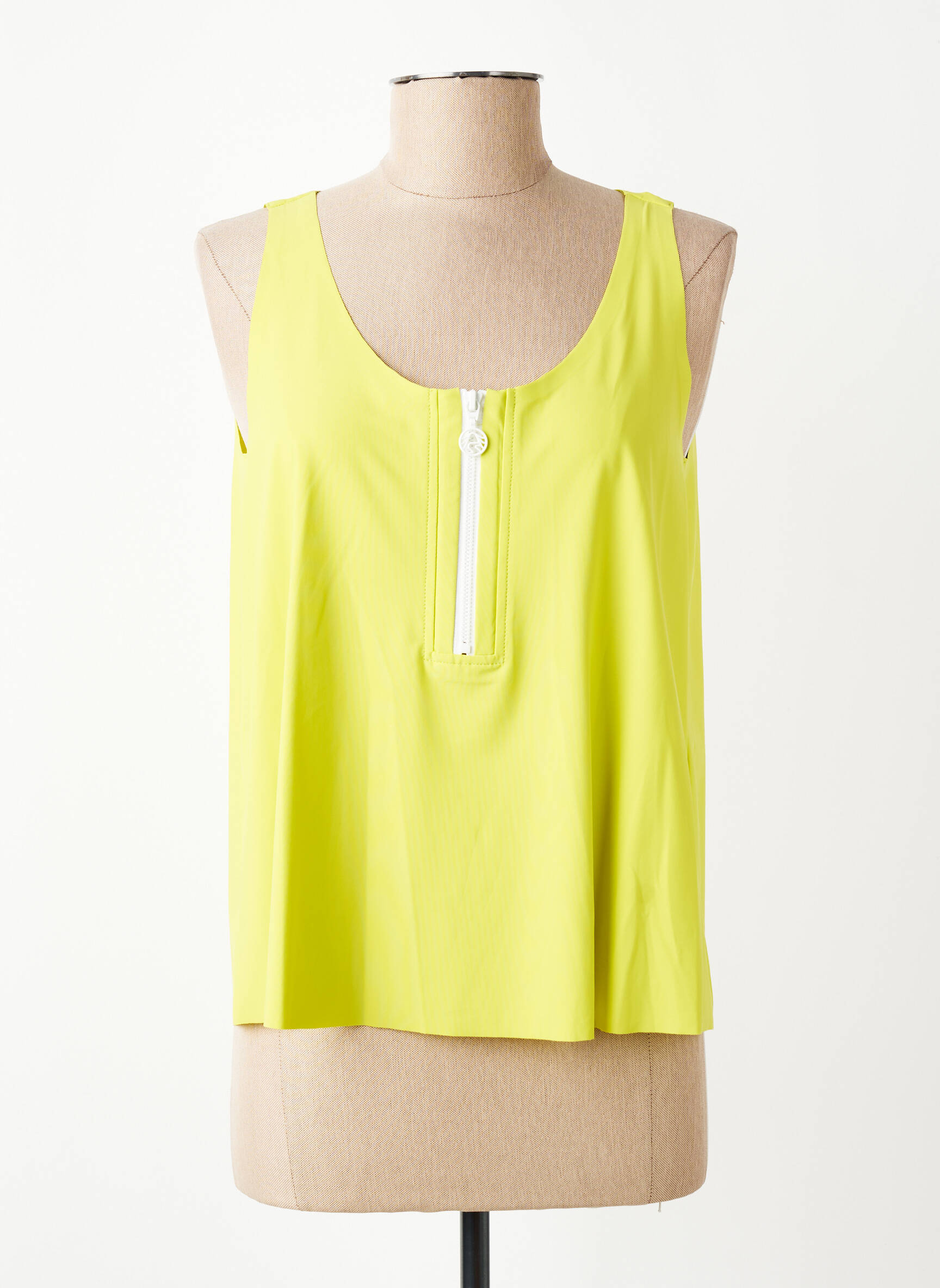 Top elasticitate bretele subțiri verde SPORTMAX femeie