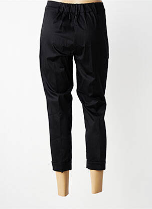 Pantalon trei sferturi talie înaltă talie înaltă negru TRICOT CHIC femeie