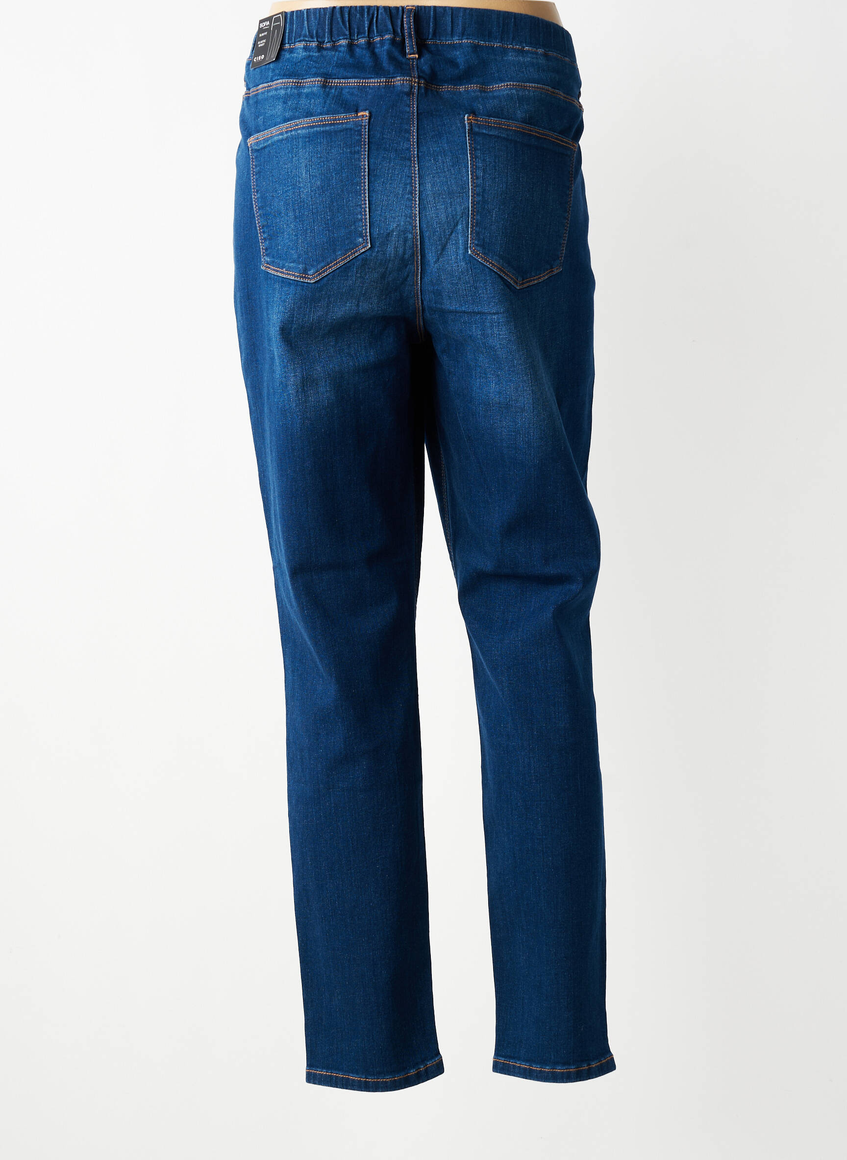 Jegging țesătură denim mărime normală albastru CISO femeie