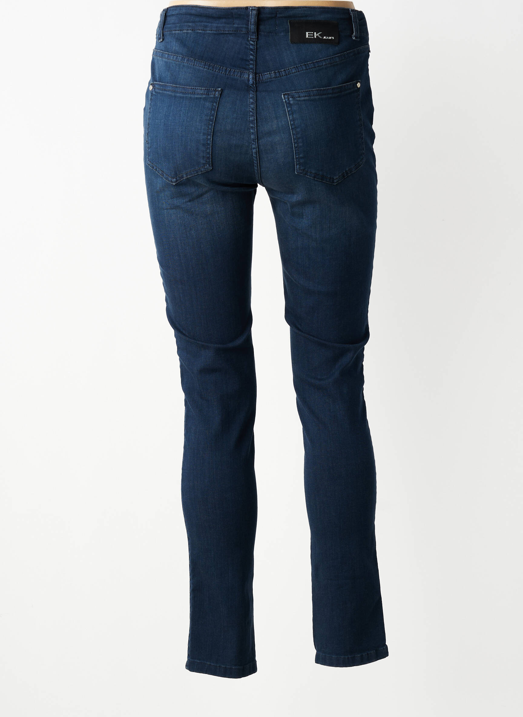 Blugi skinny talie înaltă talie înaltă albastru EVA KAYAN femeie