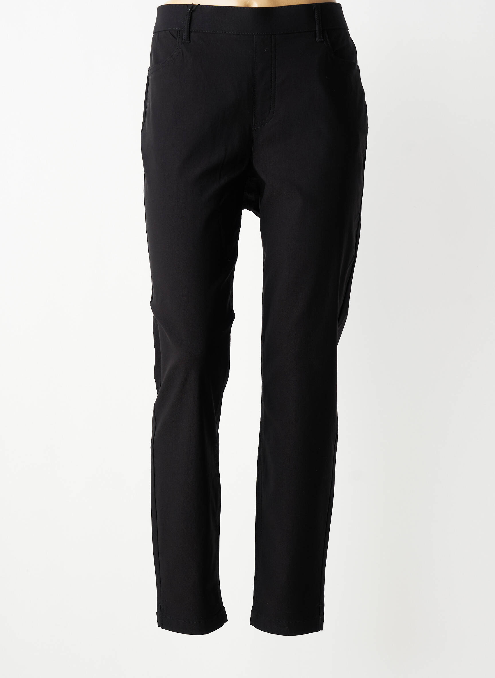 Pantalon slim talie elastică negru CISO femeie