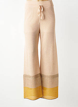 Pantalon drept elasticitate mărime normală roz TRICOT CHIC femeie
