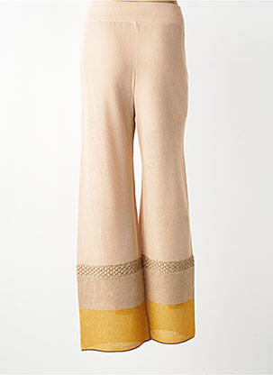 Pantalon drept elasticitate mărime normală roz TRICOT CHIC femeie