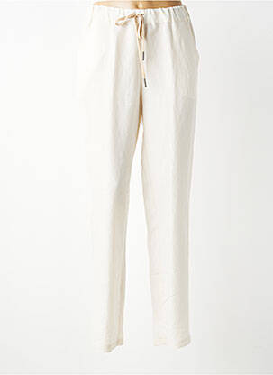 Pantalon slim talie elastică mărime normală bej TRICOT CHIC femeie