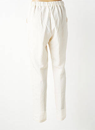 Pantalon slim talie elastică mărime normală bej TRICOT CHIC femeie