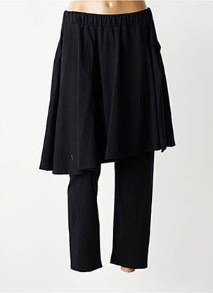 Pantalon slim talie elastică mărime normală negru KEDZIOREK femeie