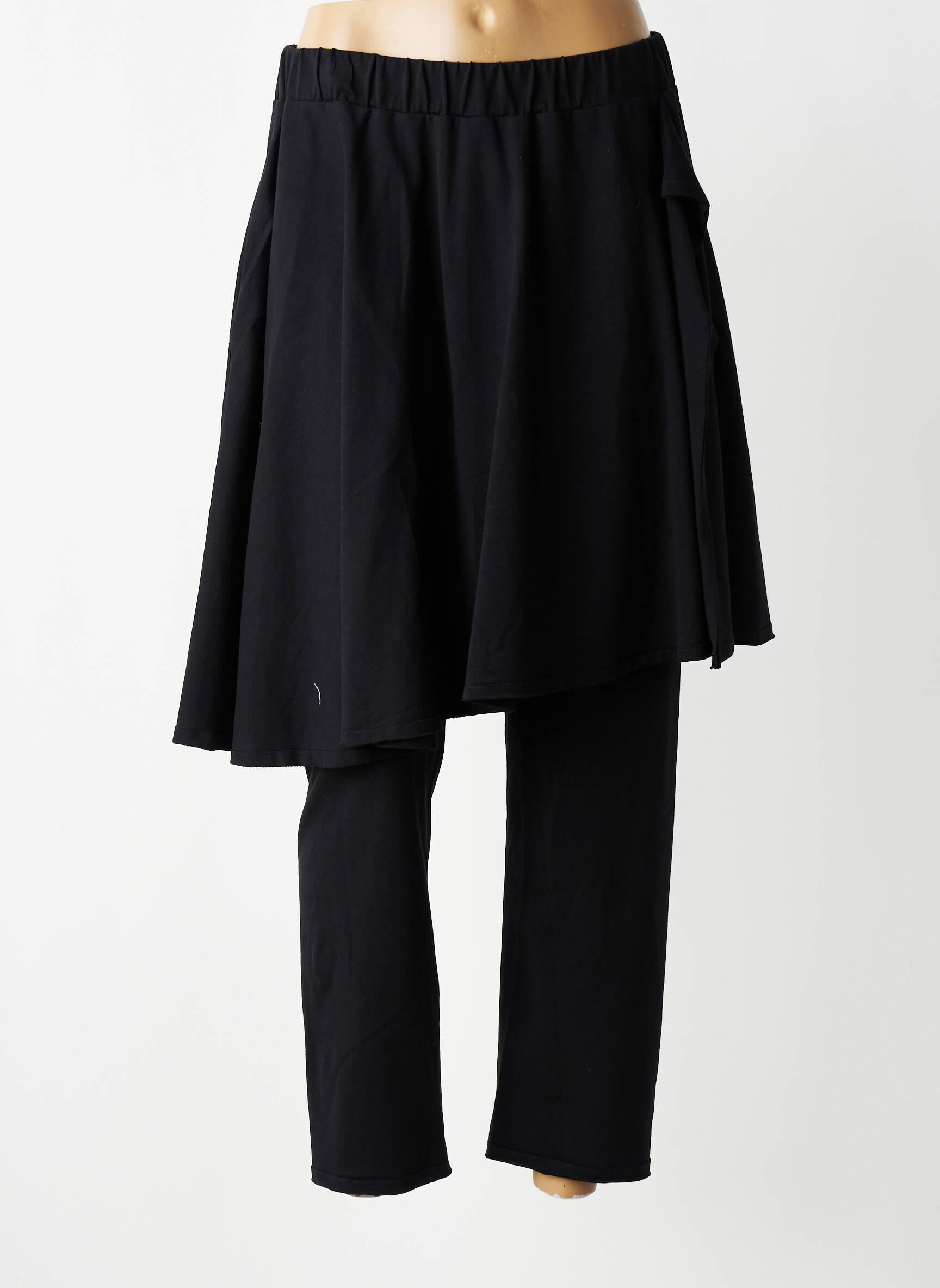 Pantalon slim talie elastică mărime normală negru KEDZIOREK femeie