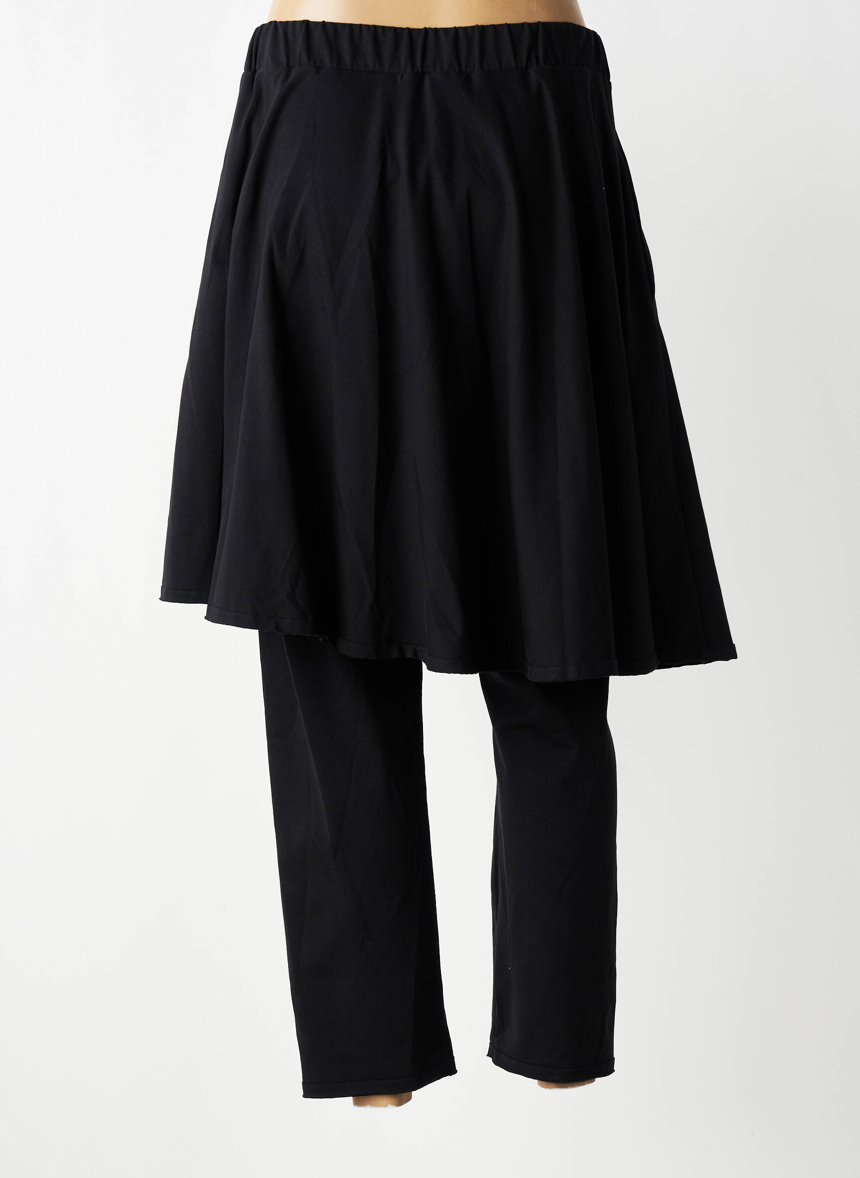 Pantalon slim talie elastică mărime normală negru KEDZIOREK femeie