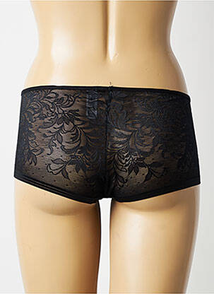 Shorty efect material satinat negru WACOAL femeie