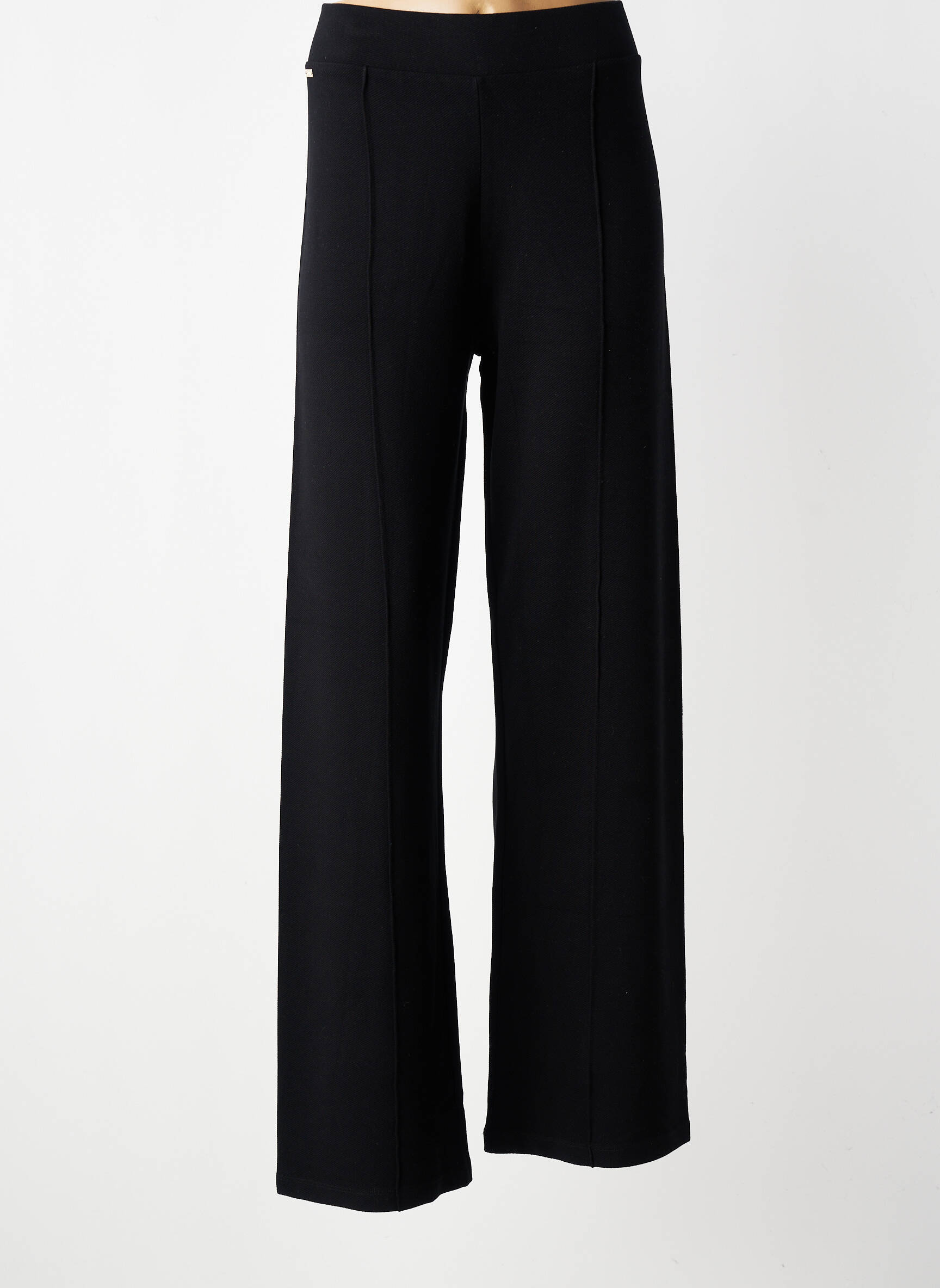 Pantalon drept elasticitate mărime normală negru LUNE ACTIVE femeie