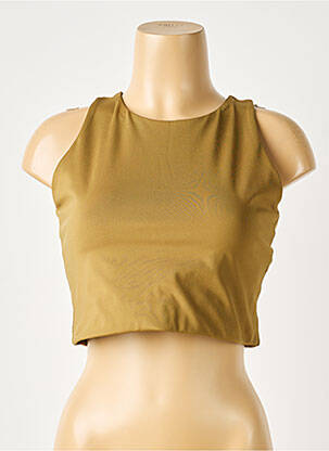 Sutien efect material satinat sutiene verde GIRLFRIEND COLLECTIVE femeie