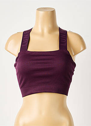 Sutien efect material satinat sutiene violet LUNE ACTIVE femeie