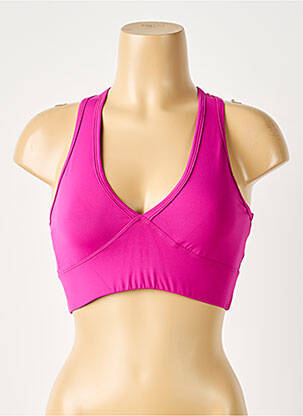 Sutien efect material satinat sutiene roz NORBA femeie