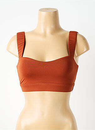 Sutien efect material satinat sutiene maro NORBA femeie