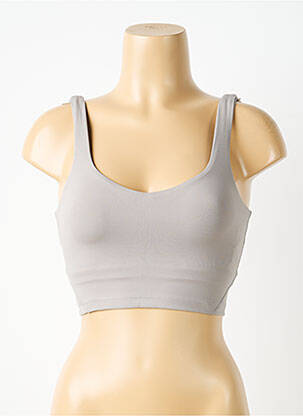 Sutien efect material satinat sutiene gri LUNE ACTIVE femeie