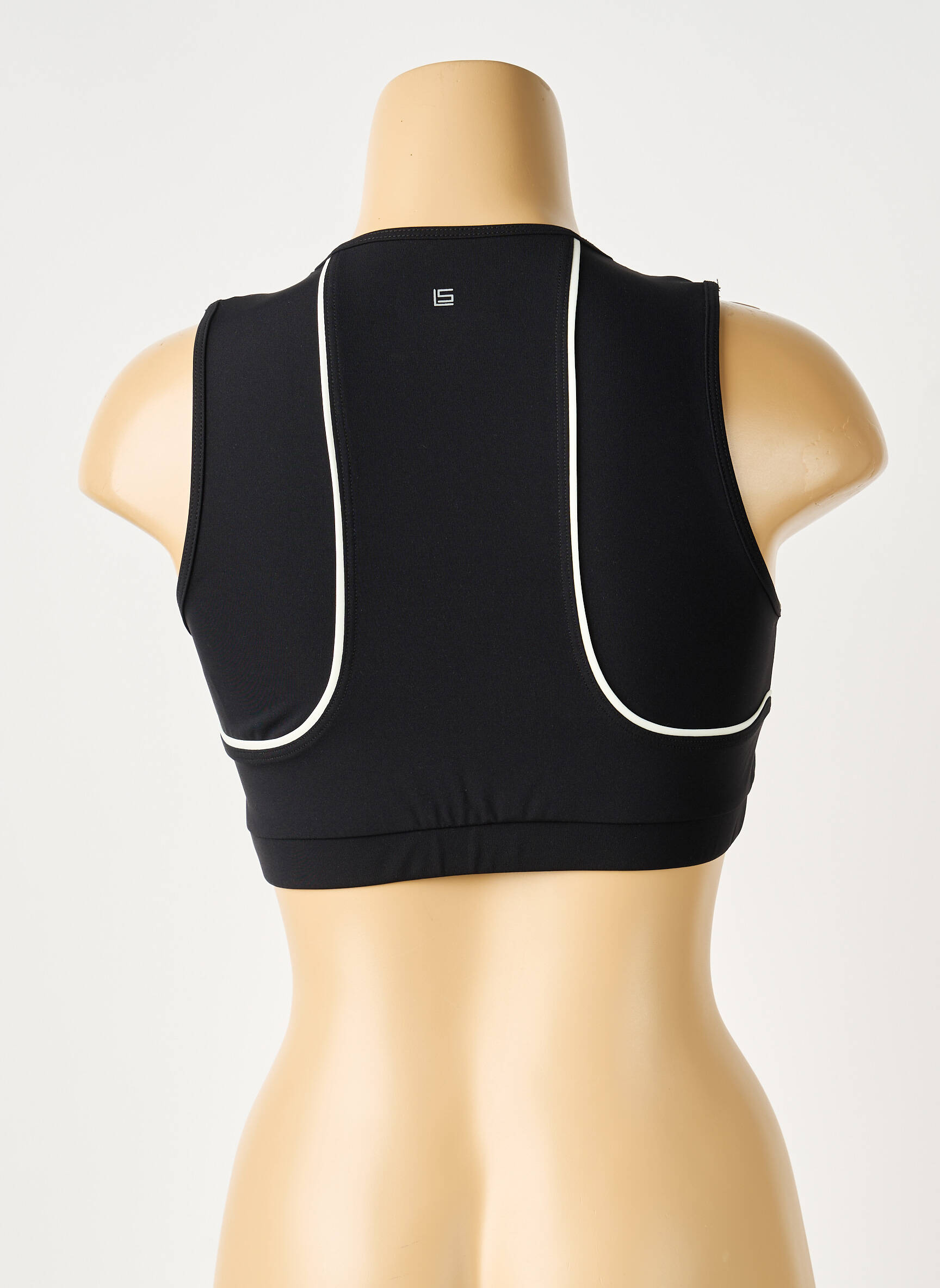 Sutien efect material satinat sutiene negru LANSTON SPORT femeie