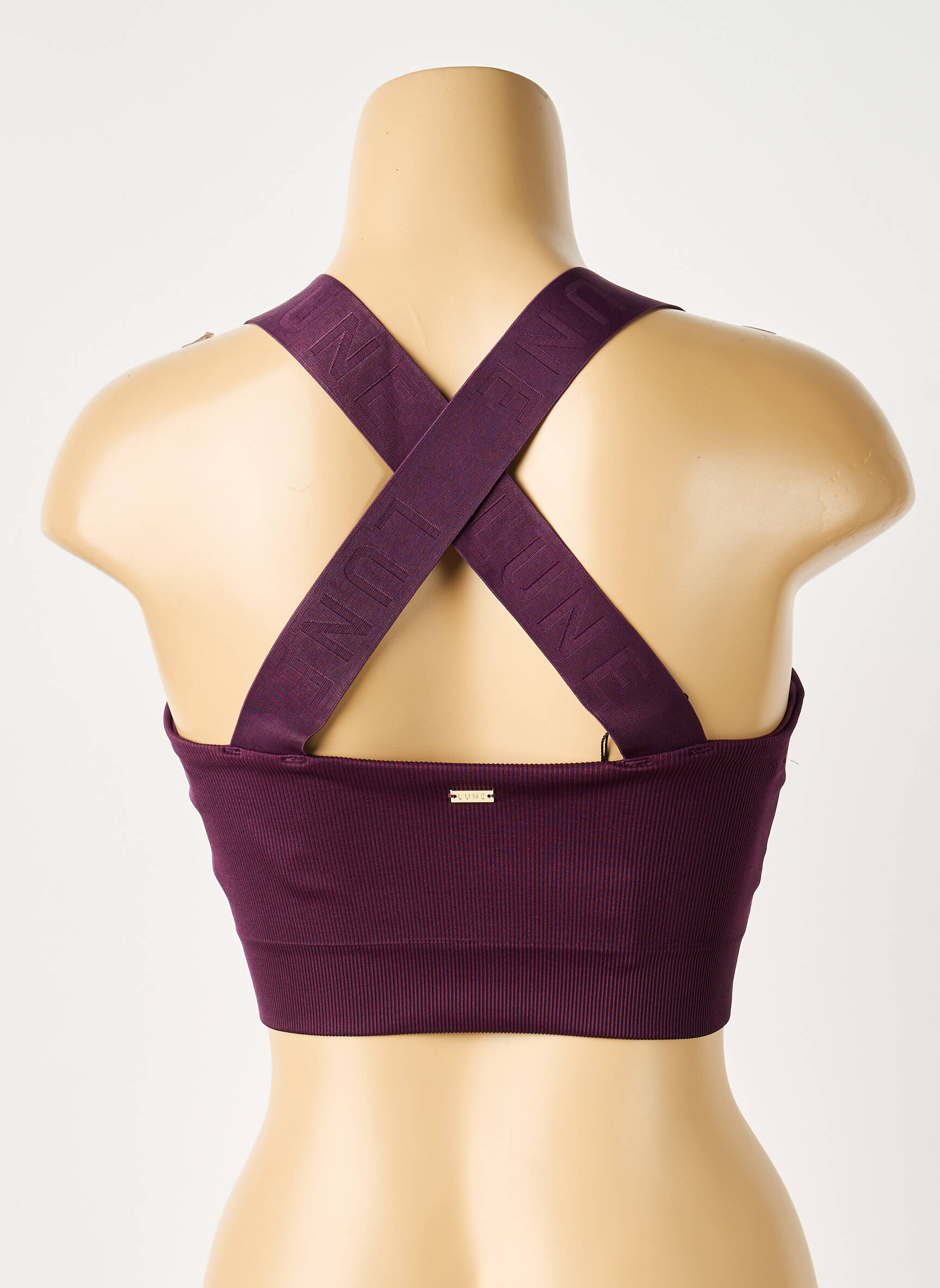 Sutien efect material satinat sutiene violet LUNE ACTIVE femeie