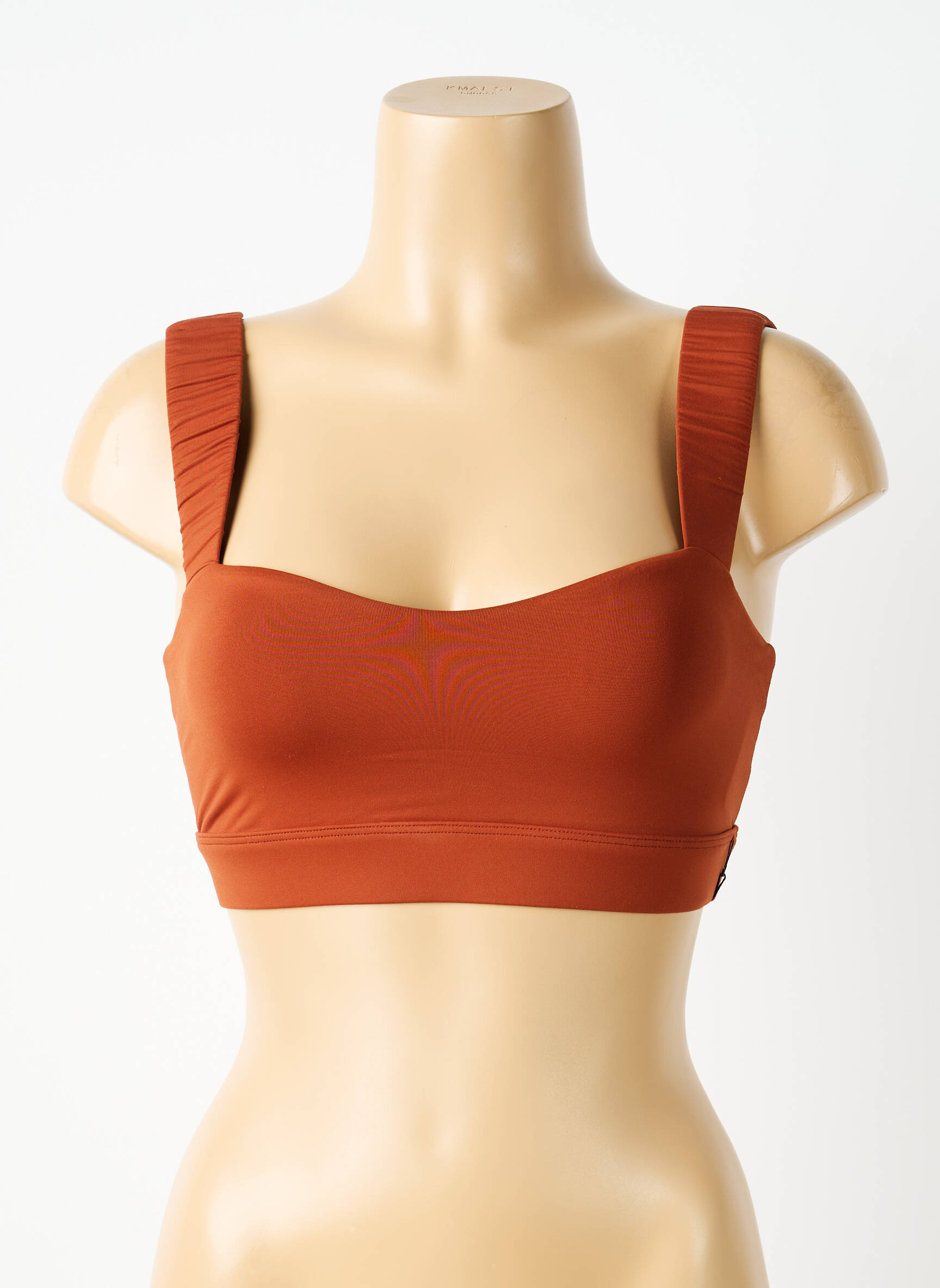 Sutien efect material satinat sutiene maro NORBA femeie