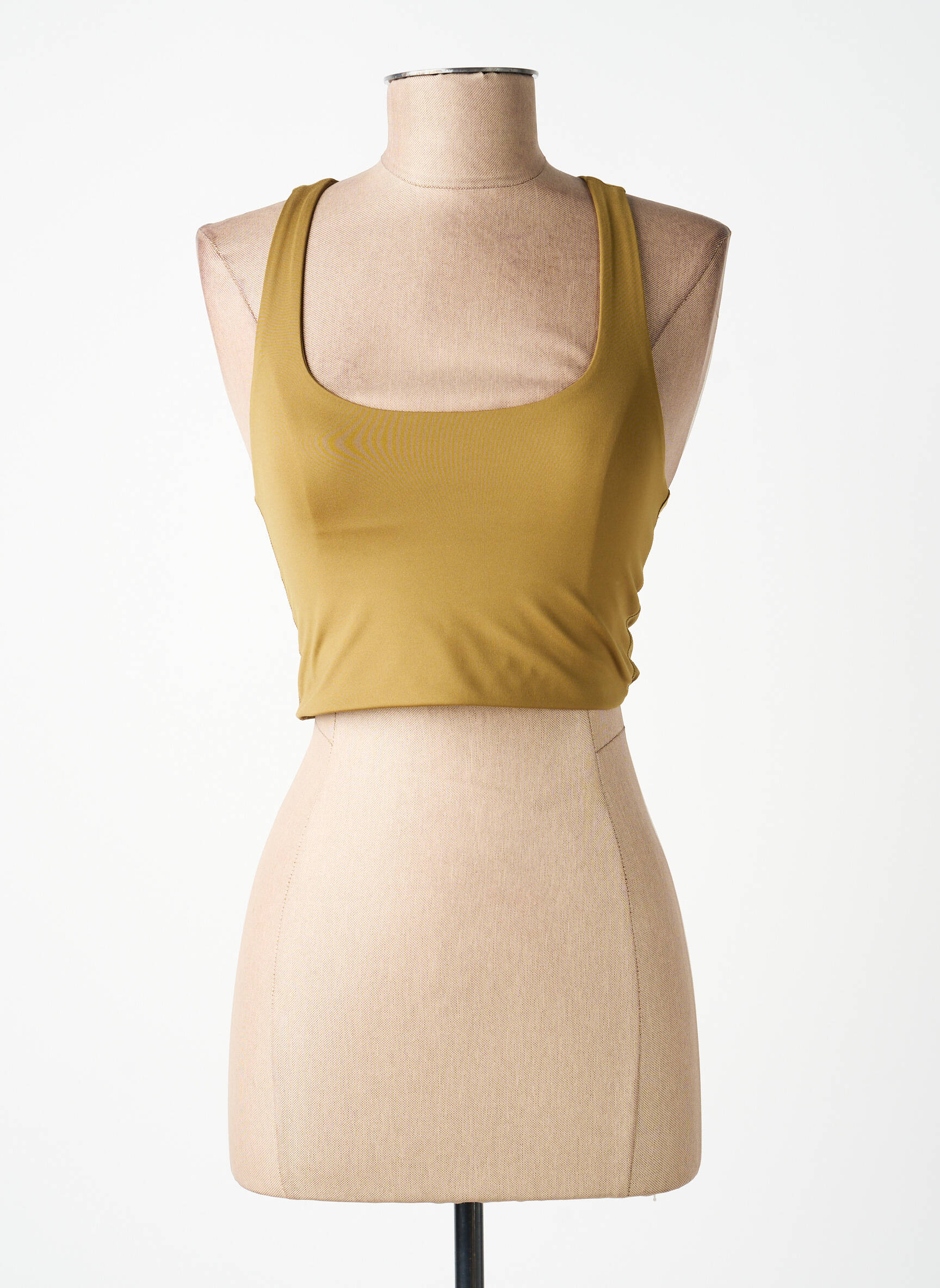 Sutien efect material satinat sutiene verde GIRLFRIEND COLLECTIVE femeie
