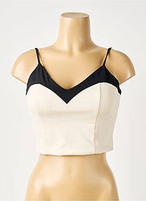 Sutien efect material satinat sutiene bej LANSTON SPORT femeie