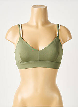 Sutien efect material satinat sutiene verde NORBA femeie
