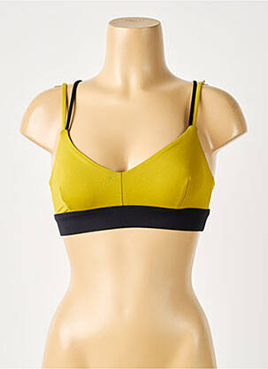 Sutien efect material satinat sutiene galben NORBA femeie