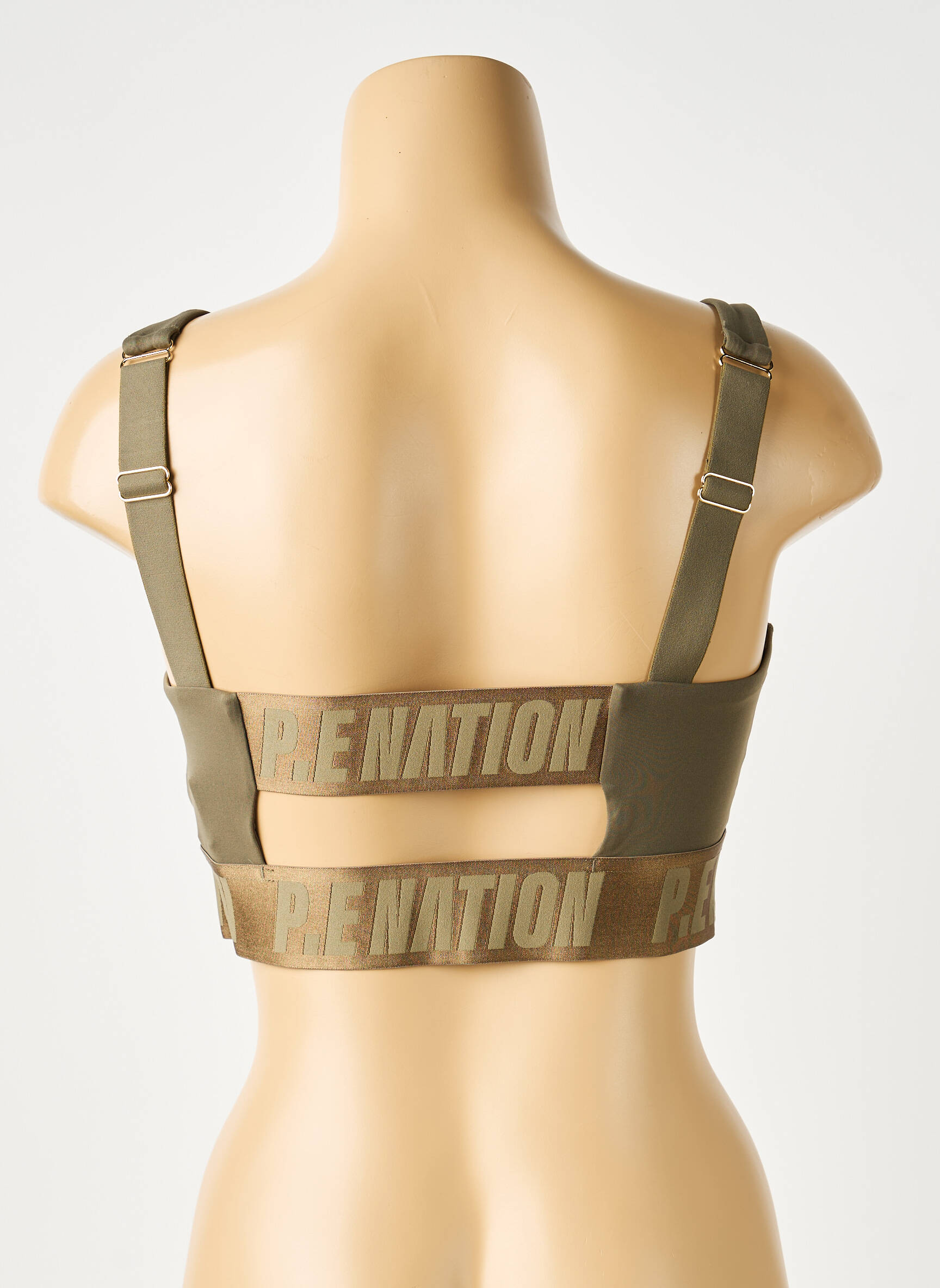 Sutien efect material satinat sutiene verde P.E NATION femeie