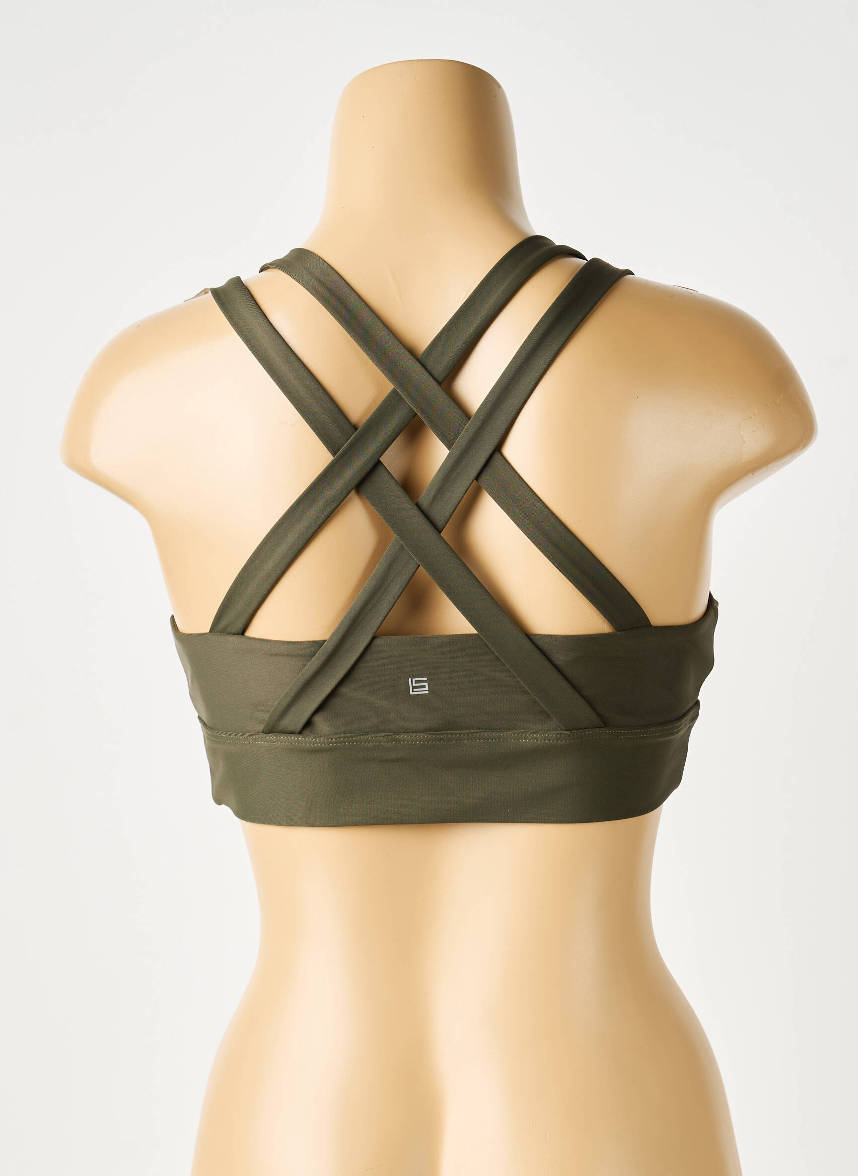 Sutien efect material satinat sutiene verde LANSTON SPORT femeie