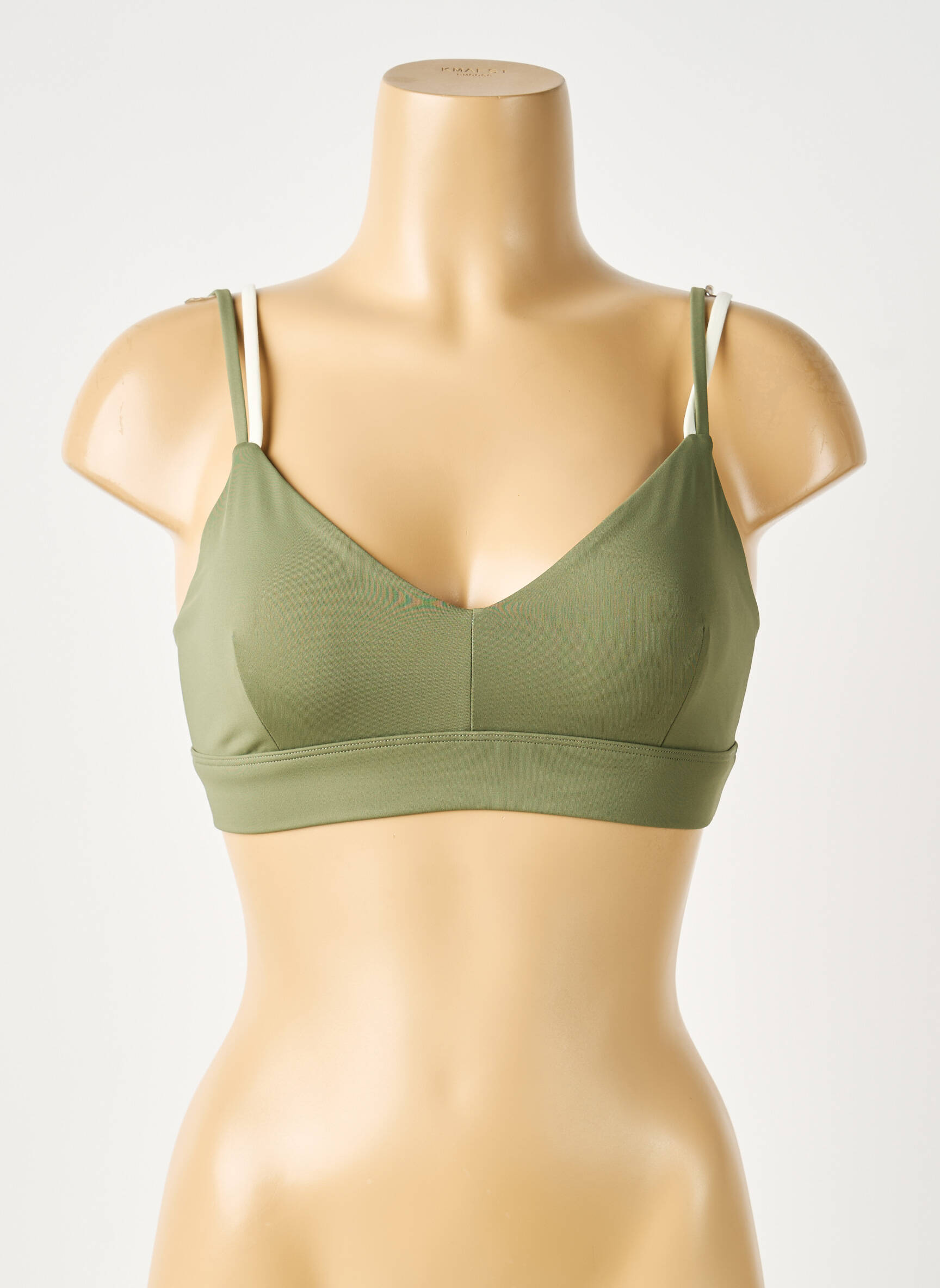 Sutien efect material satinat sutiene verde NORBA femeie