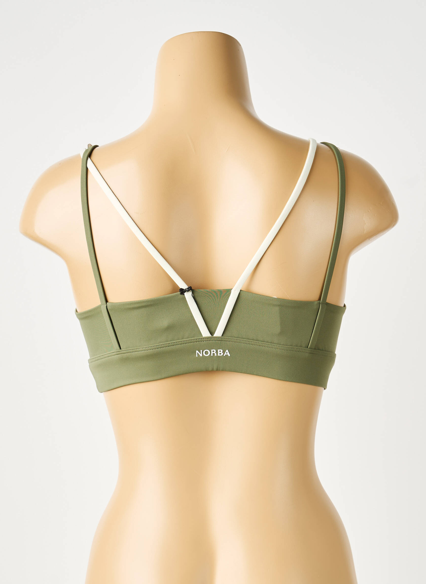 Sutien efect material satinat sutiene verde NORBA femeie