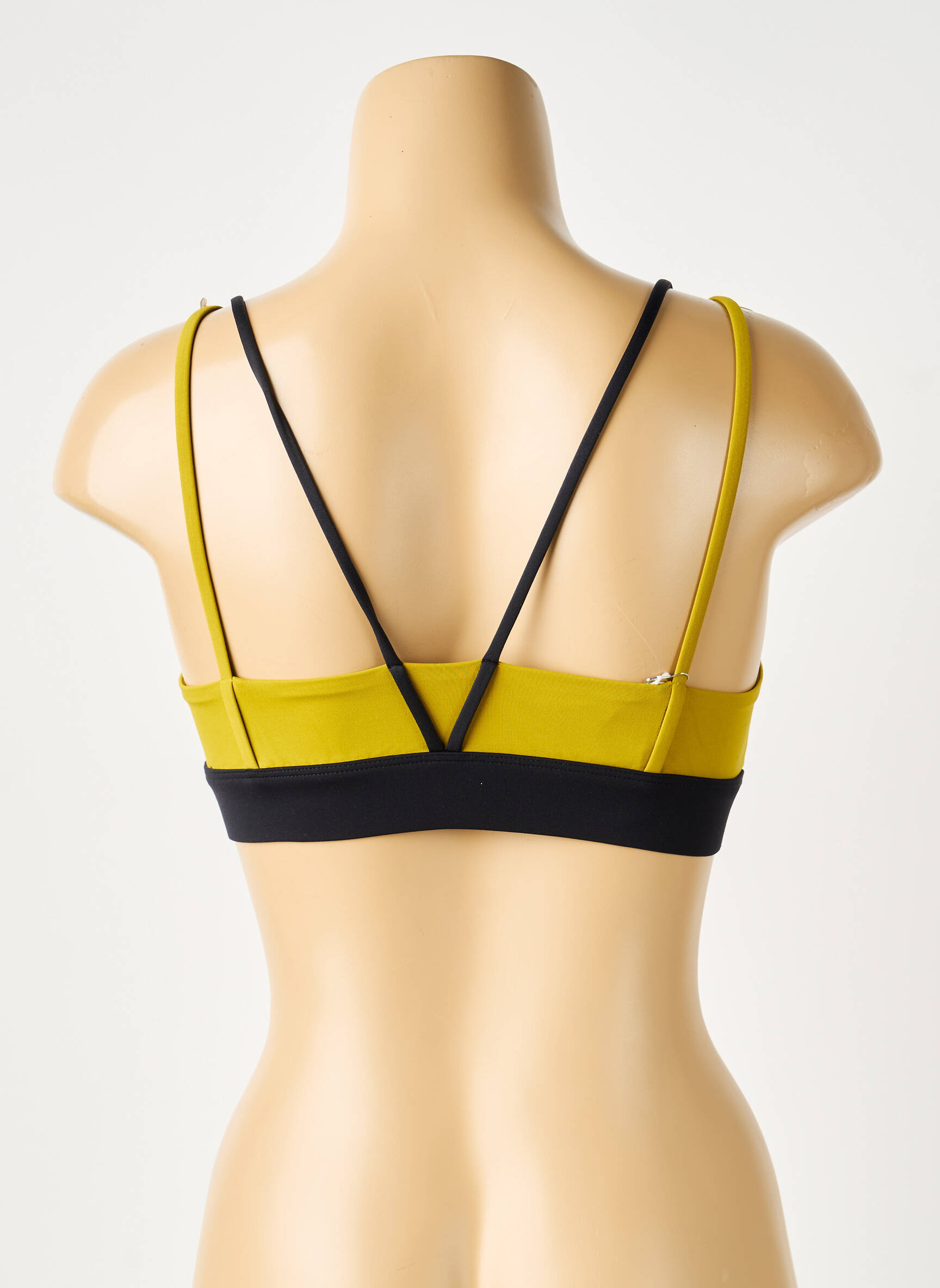 Sutien efect material satinat sutiene galben NORBA femeie