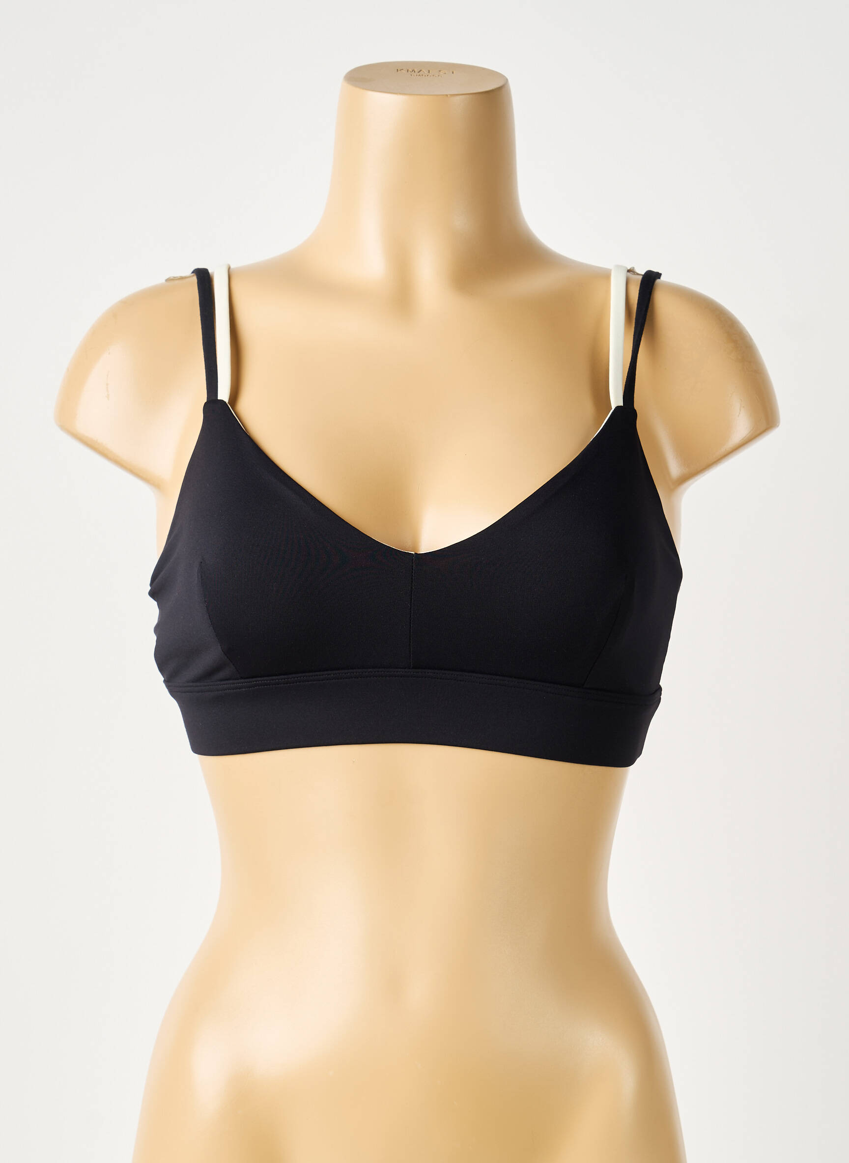 Sutien efect material satinat sutiene negru NORBA femeie