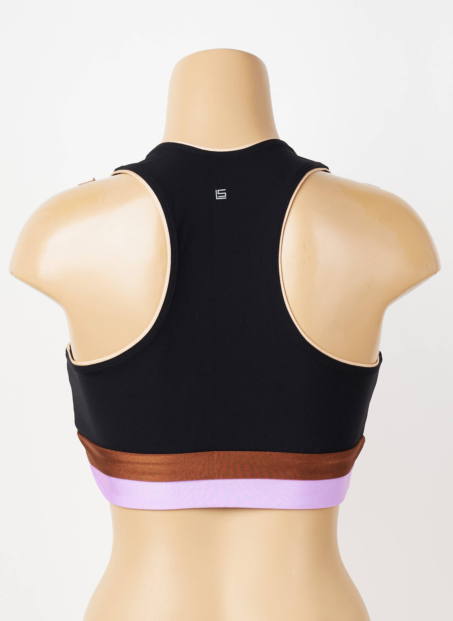Sutien efect material satinat sutiene negru LANSTON SPORT femeie