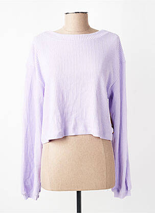 Top mâneci lungi mâneci lungi violet ELEVEN femeie