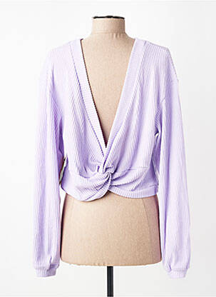 Top mâneci lungi mâneci lungi violet ELEVEN femeie