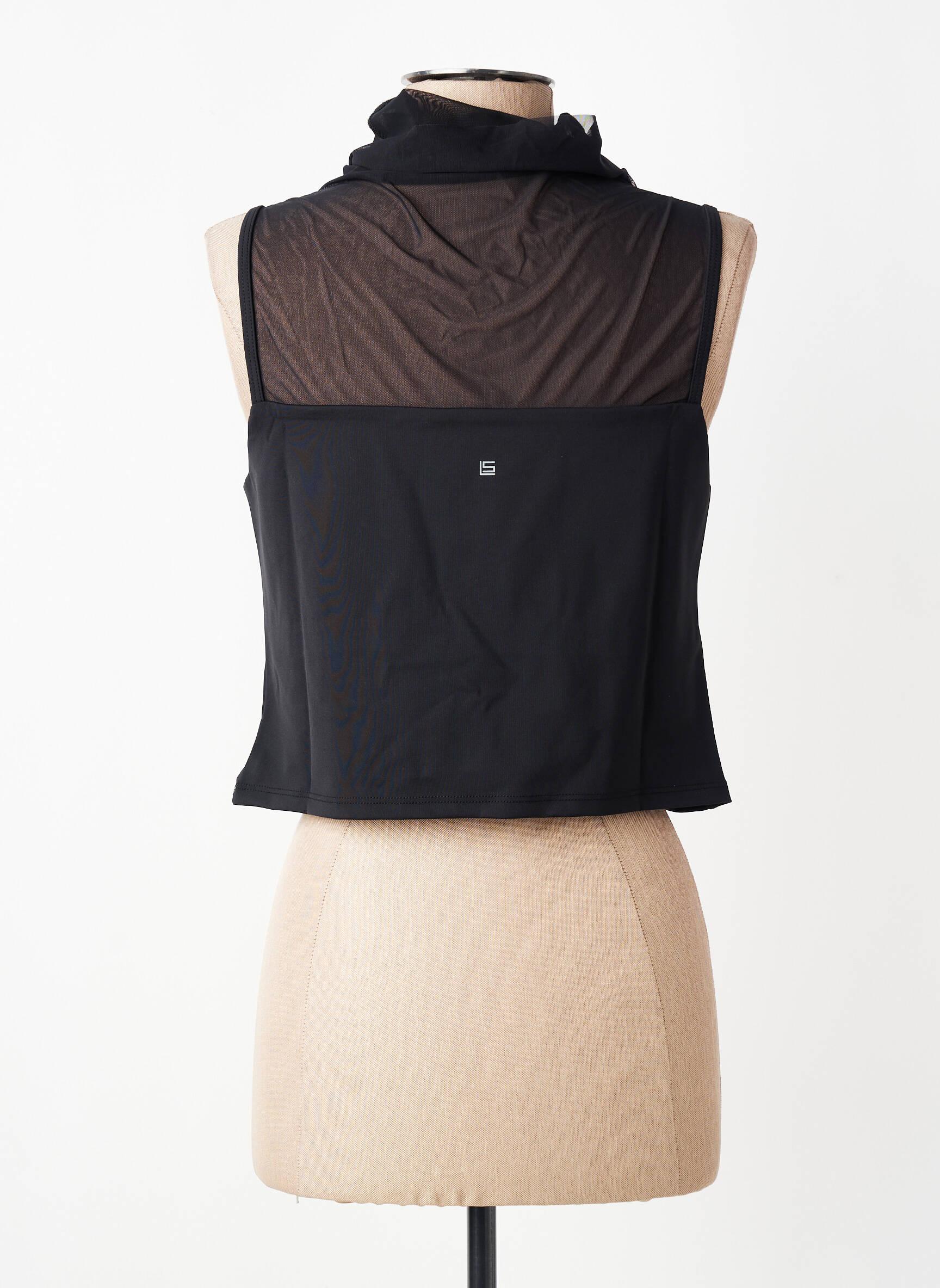 Top elasticitate fără mâneci negru LANSTON SPORT femeie