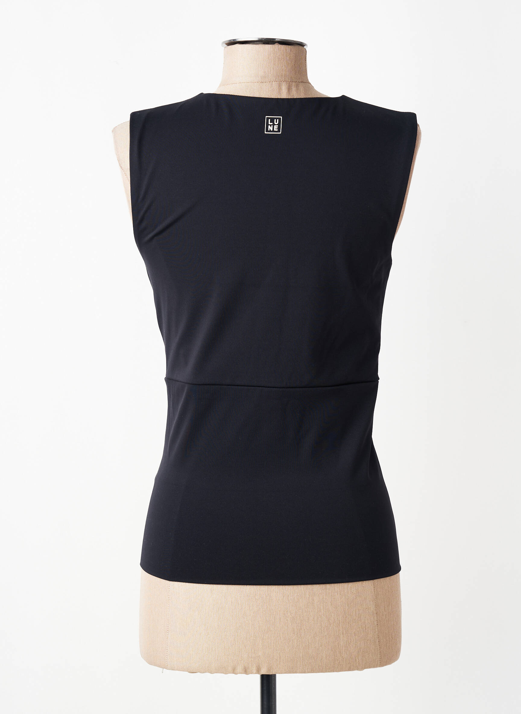 Top elasticitate fără mâneci negru LUNE ACTIVE femeie