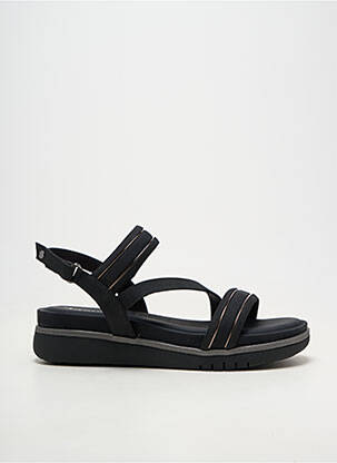 Sandale/pantofi decupați material neted toc de 4 la 6 cm negru TAMARIS femeie