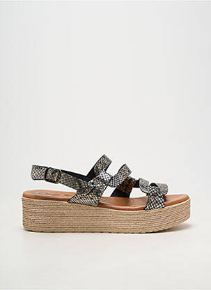 Sandale/pantofi decupați material neted toc de 4 la 6 cm negru CARLA TORTOSA femeie