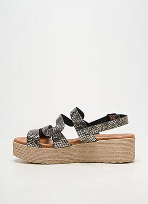Sandale/pantofi decupați material neted toc de 4 la 6 cm negru CARLA TORTOSA femeie