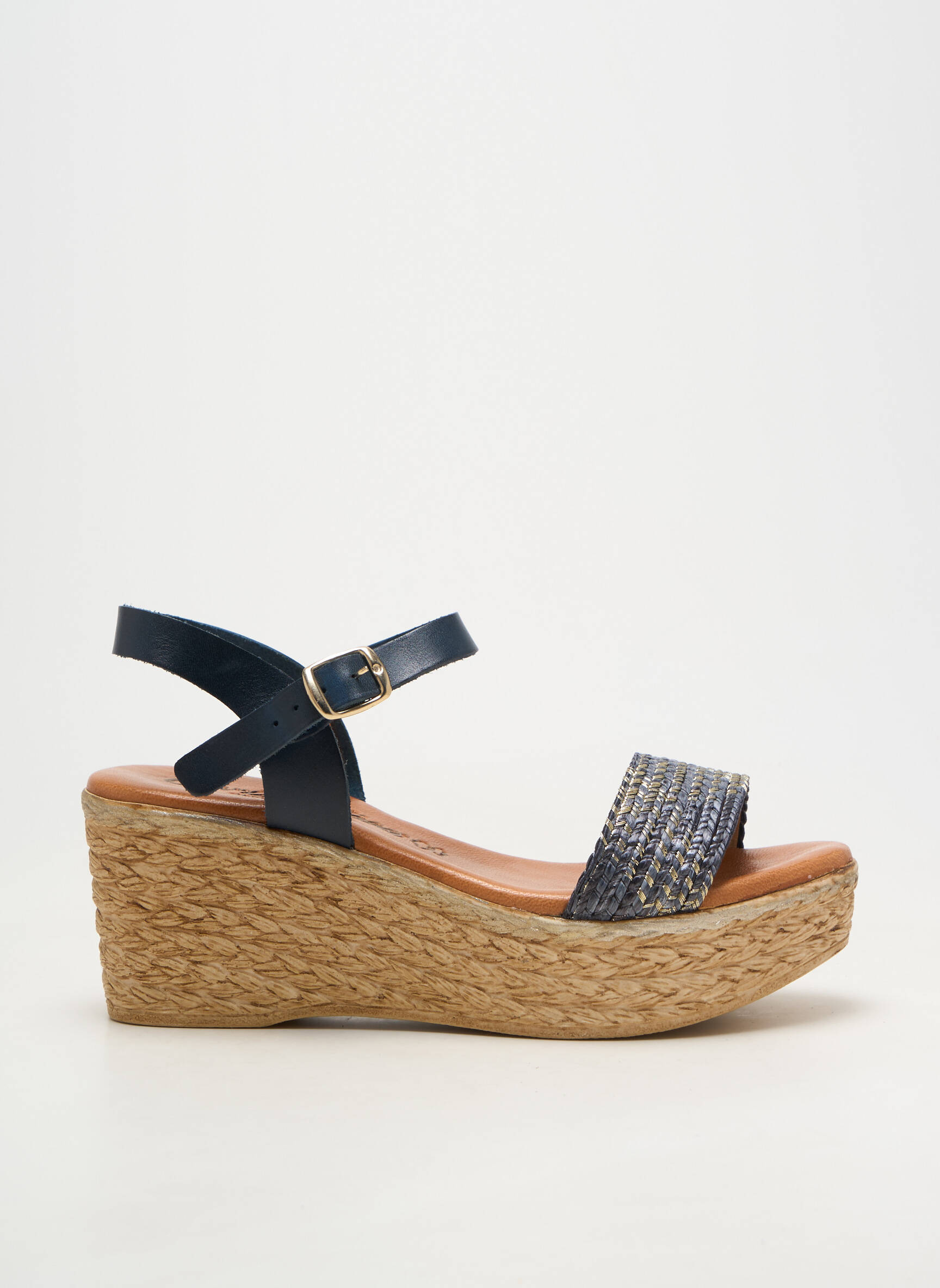 Sandale/pantofi decupați material neted toc de 7 la 9 cm albastru CARLA TORTOSA femeie