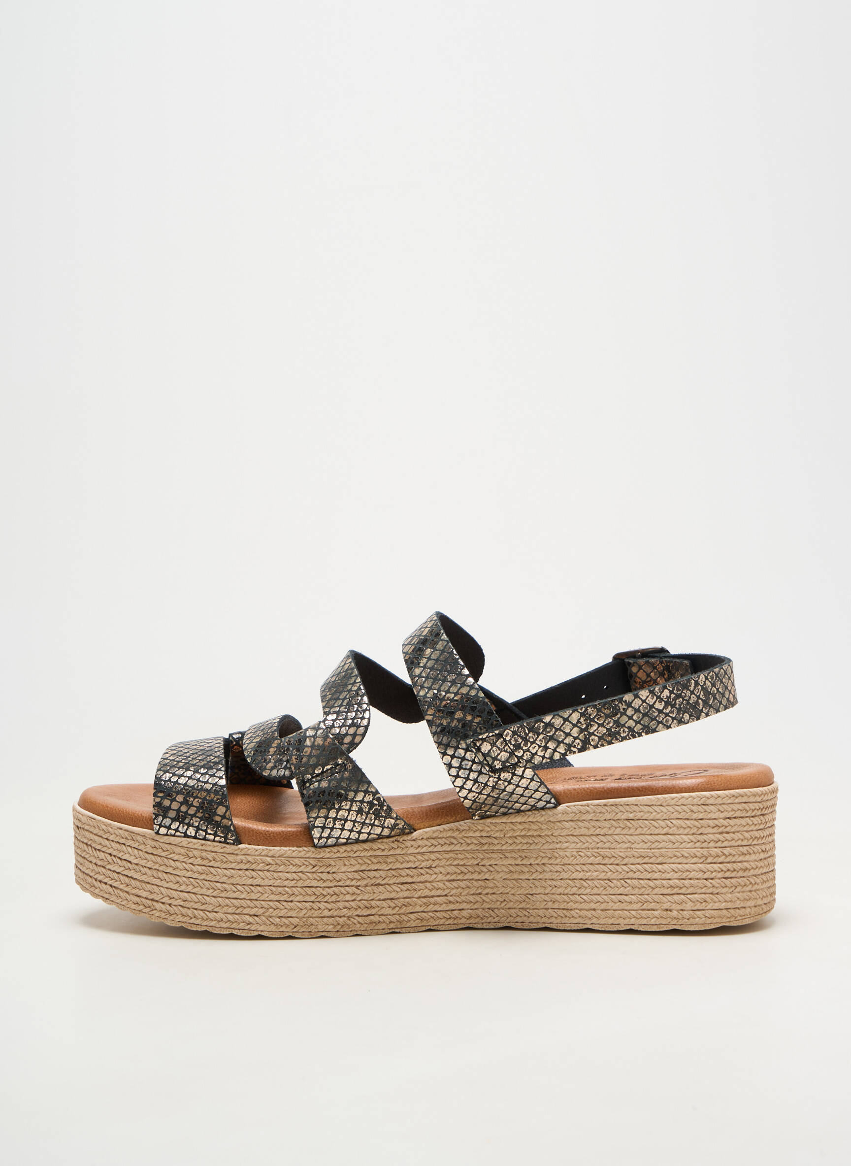 Sandale/pantofi decupați material neted toc de 4 la 6 cm negru CARLA TORTOSA femeie