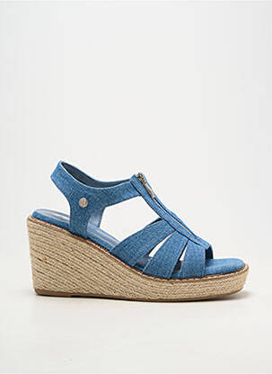 Espadrile vârf deschis toc de 7 la 9 cm albastru XTI femeie