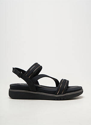 Sandale/pantofi decupați material neted toc de 4 la 6 cm negru TAMARIS femeie