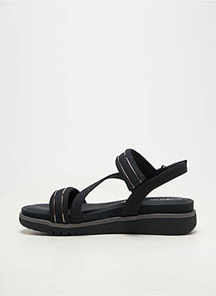 Sandale/pantofi decupați material neted toc de 4 la 6 cm negru TAMARIS femeie