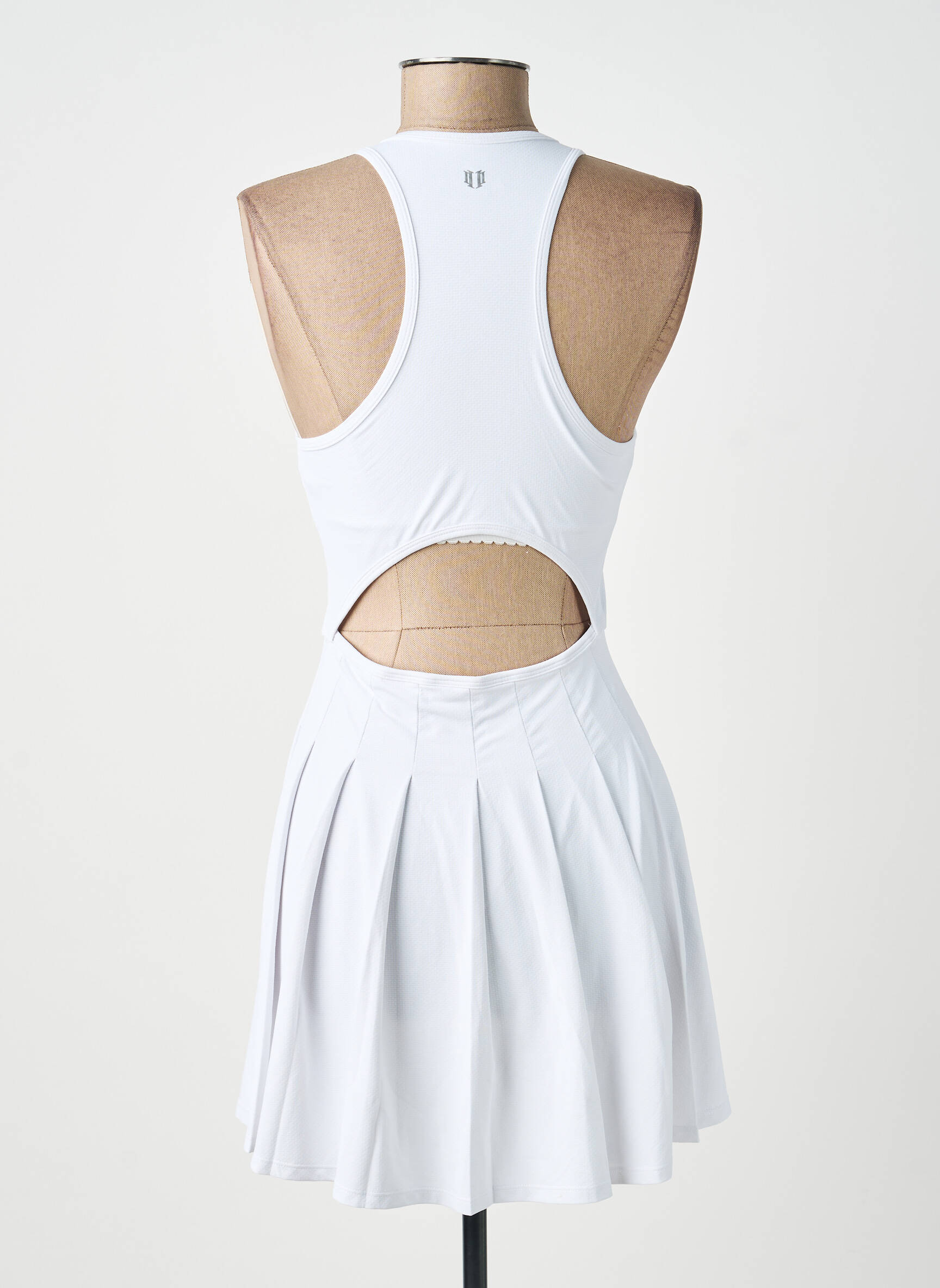 Rochie scurtă fără mâneci fără mâneci alb ELEVEN femeie