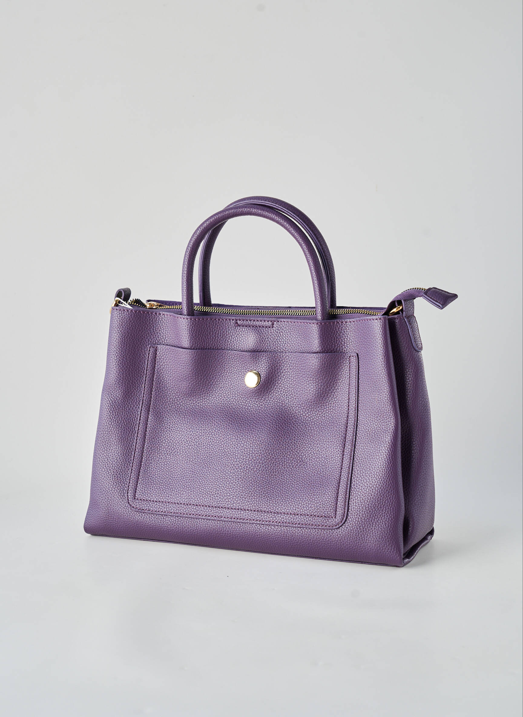 Geantă închidere cu fermoar formă dreptunghiulară violet FLORA & CO femeie