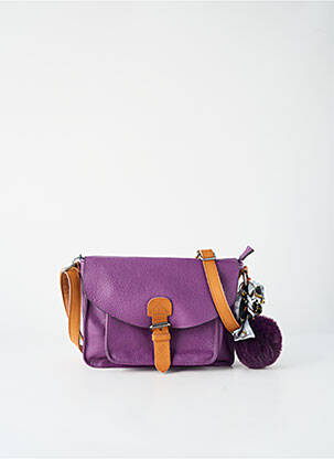 Geantă multibuzunare formă dreptunghiulară violet FLORA & CO femeie
