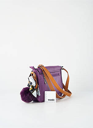 Geantă multibuzunare formă dreptunghiulară violet FLORA & CO femeie