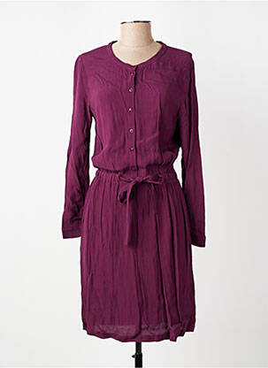 Rochie midi țesătură crep mâneci lungi violet HARRIS WILSON femeie